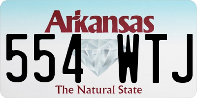 AR license plate 554WTJ
