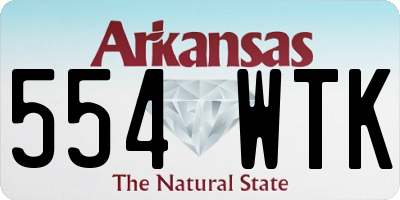 AR license plate 554WTK