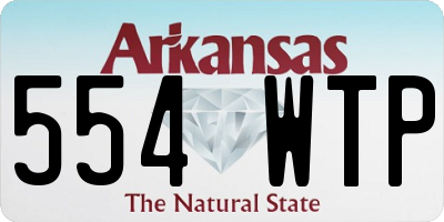 AR license plate 554WTP