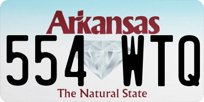 AR license plate 554WTQ