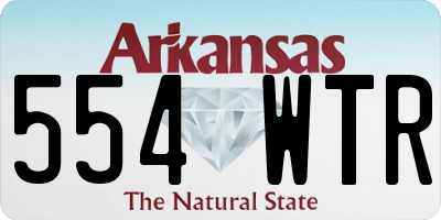 AR license plate 554WTR