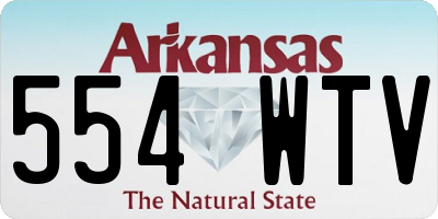 AR license plate 554WTV