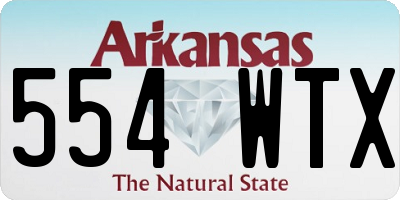 AR license plate 554WTX