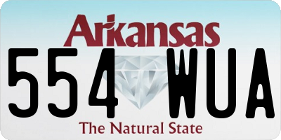AR license plate 554WUA
