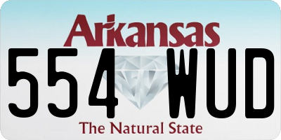 AR license plate 554WUD