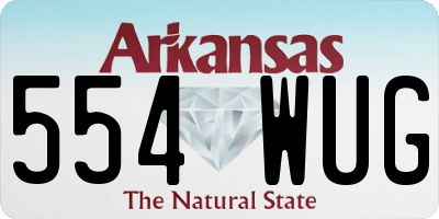 AR license plate 554WUG