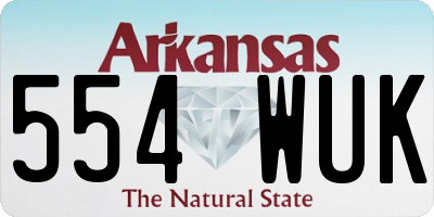 AR license plate 554WUK
