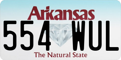 AR license plate 554WUL