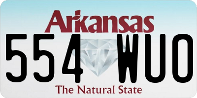 AR license plate 554WUO