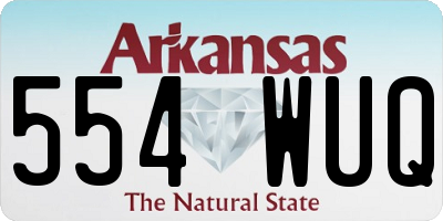 AR license plate 554WUQ