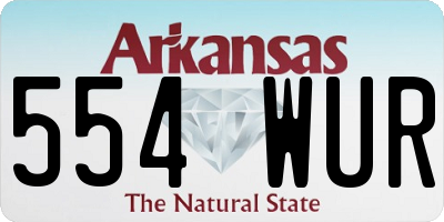 AR license plate 554WUR