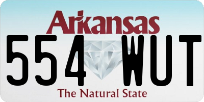 AR license plate 554WUT