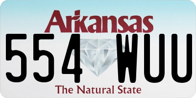 AR license plate 554WUU