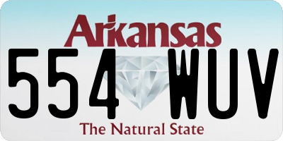 AR license plate 554WUV