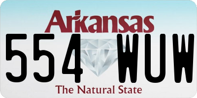 AR license plate 554WUW
