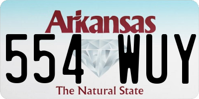 AR license plate 554WUY