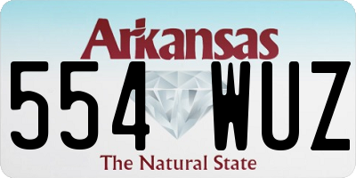 AR license plate 554WUZ