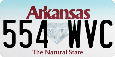 AR license plate 554WVC