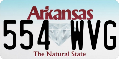 AR license plate 554WVG