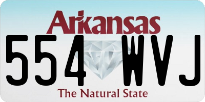 AR license plate 554WVJ