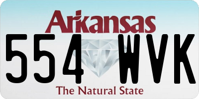 AR license plate 554WVK