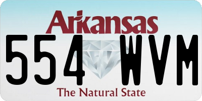 AR license plate 554WVM