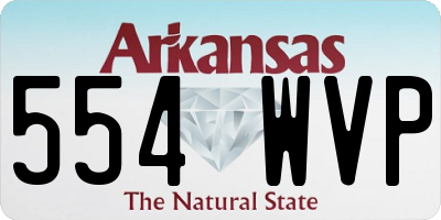 AR license plate 554WVP