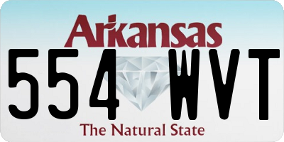 AR license plate 554WVT