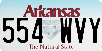 AR license plate 554WVY