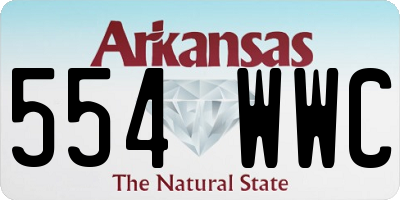 AR license plate 554WWC