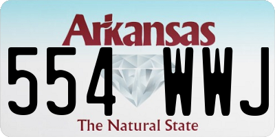 AR license plate 554WWJ