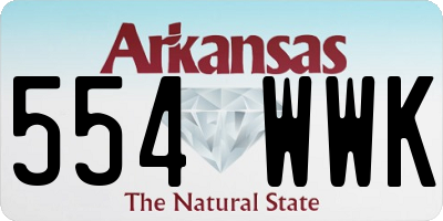 AR license plate 554WWK