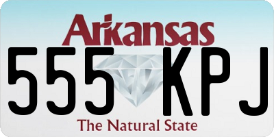 AR license plate 555KPJ