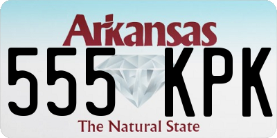 AR license plate 555KPK