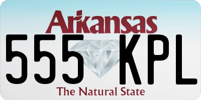 AR license plate 555KPL