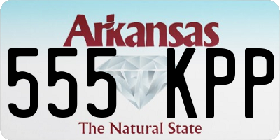 AR license plate 555KPP