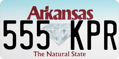 AR license plate 555KPR