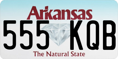 AR license plate 555KQB