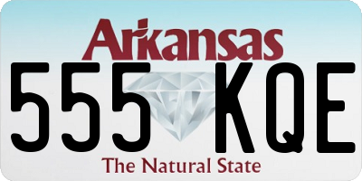 AR license plate 555KQE