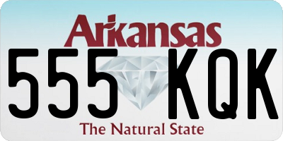 AR license plate 555KQK