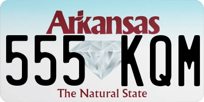 AR license plate 555KQM
