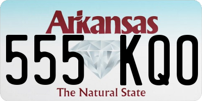 AR license plate 555KQO