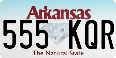 AR license plate 555KQR