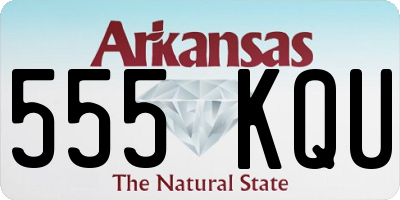 AR license plate 555KQU