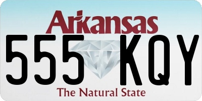 AR license plate 555KQY