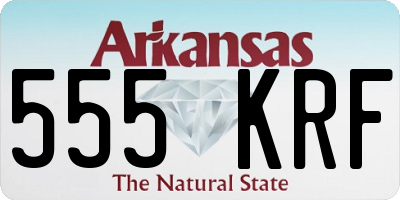 AR license plate 555KRF
