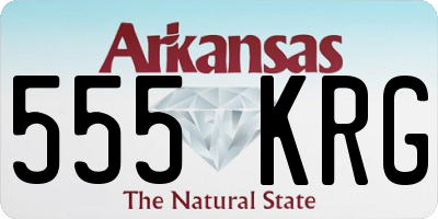 AR license plate 555KRG