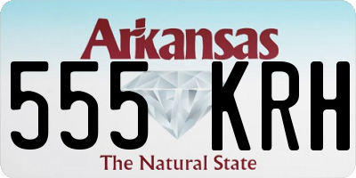 AR license plate 555KRH