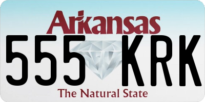 AR license plate 555KRK