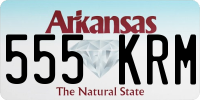 AR license plate 555KRM